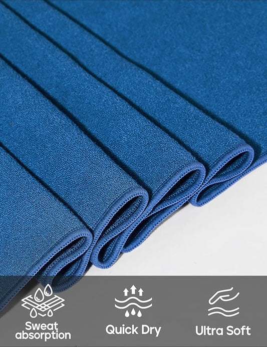 Heathyoga Yoga Mat Towel Non Slip for Hot Yoga Towel with Silicone Grip & Free Spray Bottle, 72"X26" Extra Large Microfiber Yoga Towel for Bikram, Pilates, Fitness