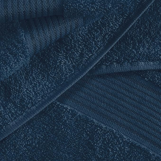 Belizzi Home Ultra Soft Cotton 6 -Piece Hand Towel Set 16x24, Ideal for use in Bathroom, Kitchen, Gym, Spa - Compact, Eco-Friendly, Lightweight - Multi Purpose Hand Towels - Mineral Blue