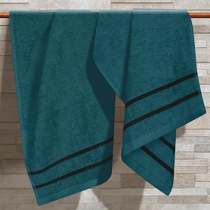 MyOwn Ultra Soft Cotton 6 -Piece Hand Towel Set 16x24 Inch, Ideal for use in Bathroom, Kitchen, Gym, Spa & General Cleaning, Compact & Lightweight Multi Purpose Hand Towels - Teal