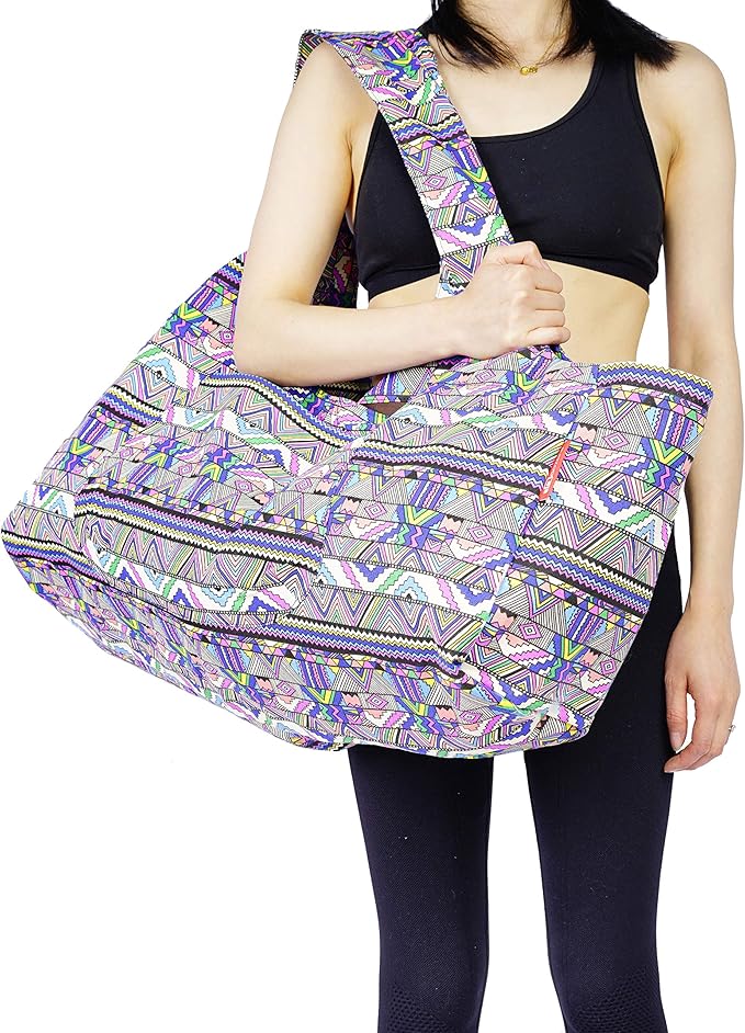 Aozora Yoga Mat Bag Large Yoga Mat Tote Sling Carrier with Pockets Fits Mats with Multi-Functional Storage Pockets Light and Durable