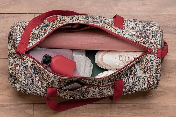 Maison d' Hermine Yoga Mat bag, Cylindrical bag for Woman&Men, yoga mat Bag &Adjustable shoulder straps Yoga Mat Carrier Bag with Drawstring Water Bottle Pocket and zipper pocket