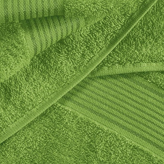 Belizzi Home Cotton 2 Pack Oversized Bath Sheet 35x70, Large Bath Sheet, Ultra Soft, Absorbent, Compact, Eco-Friendly, Recyclable, Quick Drying and Lightweight Towel - Kiwi Green