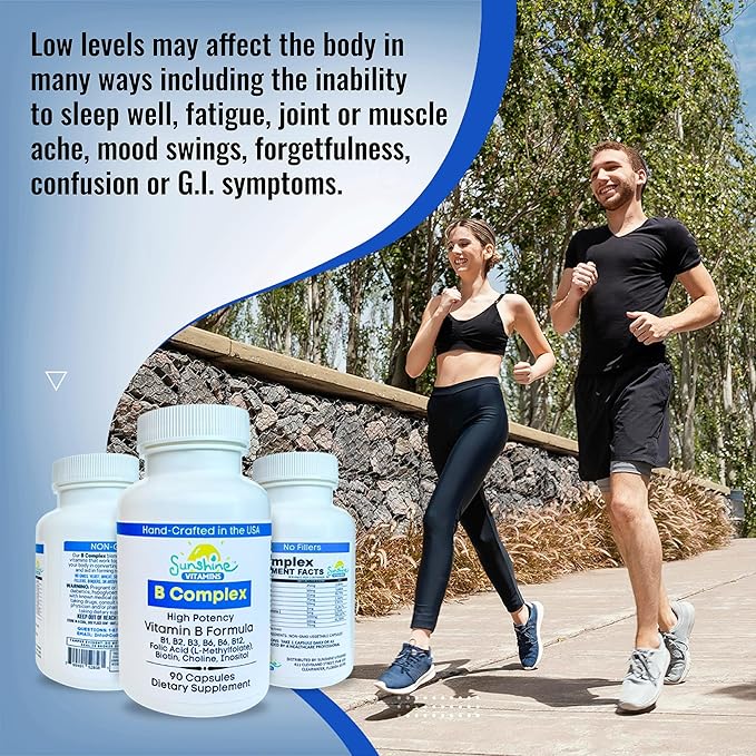 B Complex, 90 Capsules, Supports Energy, Metabolism, Brain, Immune & Nervous System Health, Non-GMO, No Soy, Gluten, Dairy