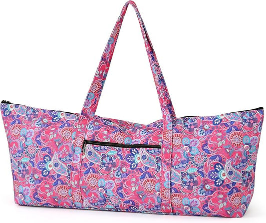 Boulder Bee | Yoga Mat Bag | Large Yoga Mat Carrier with Wet Pocket | Yoga Gifts | Gym Tote Bag for Women