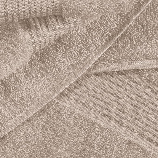 Belizzi Home Cotton 2 Pack Oversized Bath Sheet 35x70, Large Bath Sheet, Ultra Soft, Absorbent, Compact, Eco-Friendly, Recyclable, Quick Drying and Lightweight Towel - TAN