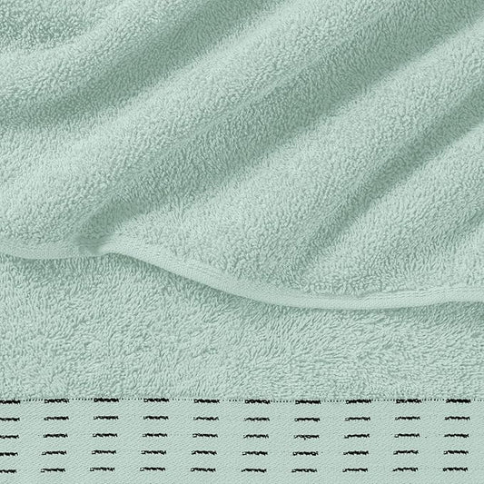 Ultra Soft 6 Pack Cotton Towel Set, Contains 2 Bath Towels 28x55 inch, 2 Hand Towels 16x24 inch & 2 Wash Coths 12x12 inch, Ideal Everyday use, Compact & Lightweight - Sea Green