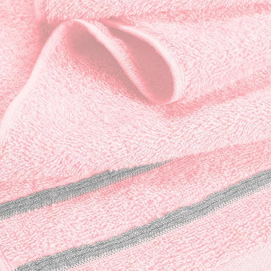 MyOwn Cotton 2 Pack Oversized Bath Towel Set 28x55 inches, Large Bath Towels, Ultra Absorbant Compact Quickdry & Lightweight Towel, Ideal for Gym Travel Camp Pool - Pink