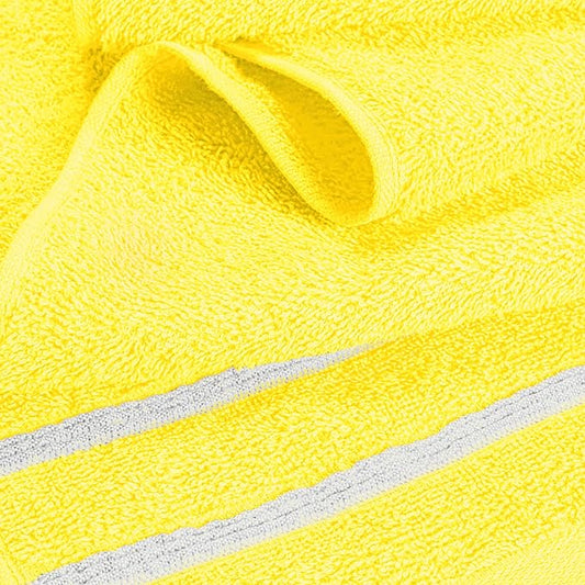 MyOwn Cotton 2 Pack Oversized Bath Towel Set 28x55 inches, Large Bath Towels, Ultra Absorbant Compact Quickdry & Lightweight Towel, Ideal for Gym Travel Camp Pool - Lime Yellow