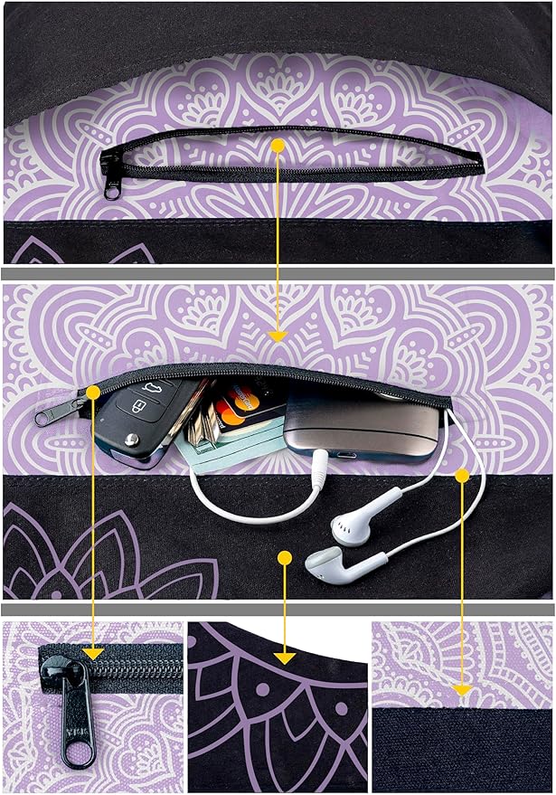 Yoga Mat Bag – Versatile Yoga Bag with Mat Straps & Storage Pockets, Holds Yoga & Pilates Mats, Lightweight & Durable