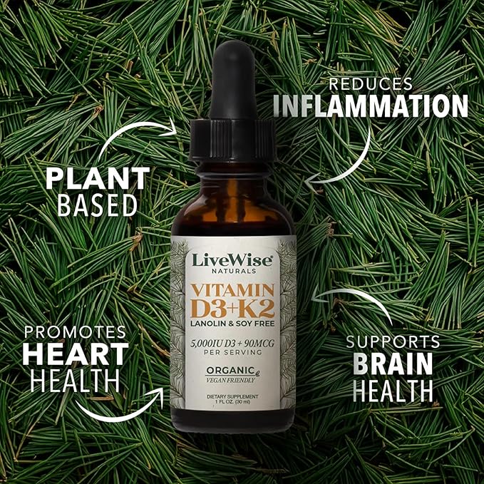 Vitamin D3+K2 Vegan Friendly 5,000 IU
