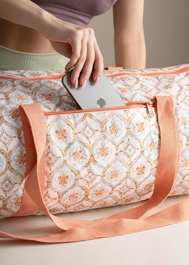 Maison d' Hermine Yoga Mat bag, Cylindrical bag for Woman&Men, yoga mat Bag &Adjustable shoulder straps Yoga Mat Carrier Bag with Drawstring Water Bottle Pocket and zipper pocket