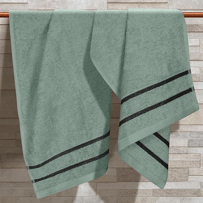 MyOwn Ultra Soft Cotton 6 -Piece Hand Towel Set 16x24 Inch, Ideal for use in Bathroom, Kitchen, Gym, Spa & General Cleaning, Compact & Lightweight Multi Purpose Hand Towels - Jade