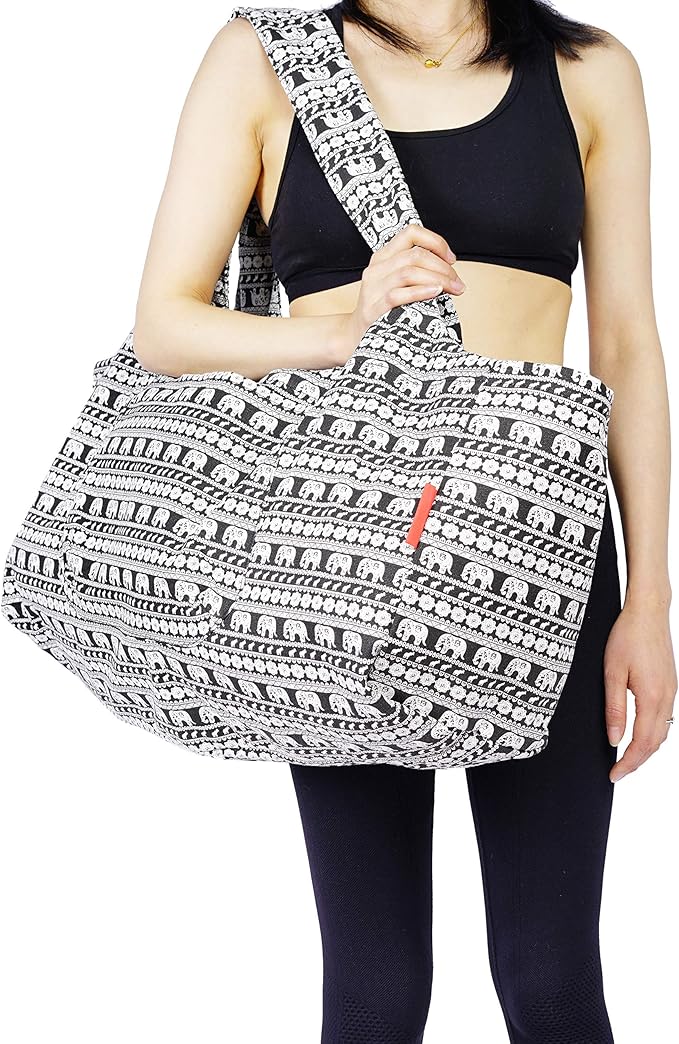 Aozora Yoga Mat Bag Large Yoga Mat Tote Sling Carrier with Pockets Fits Mats with Multi-Functional Storage Pockets Light and Durable