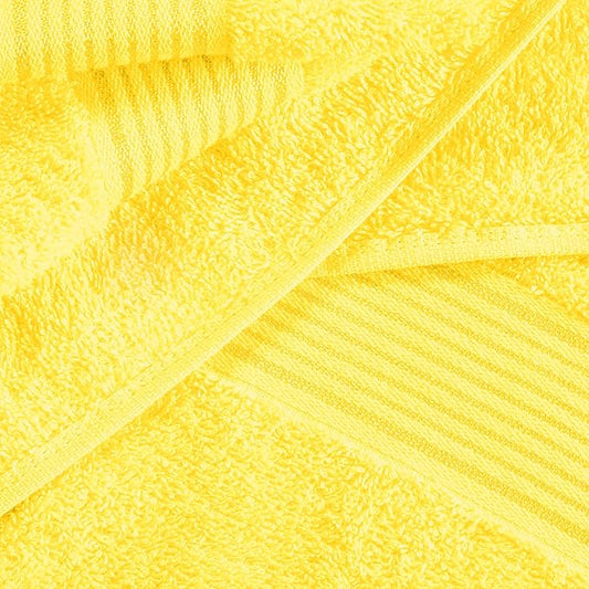 Belizzi Home Cotton 2 Pack Oversized Bath Sheet 35x70, Large Bath Sheet, Ultra Soft, Absorbent, Compact, Eco-Friendly, Recyclable, Quick Drying and Lightweight Towel - Lime Yellow
