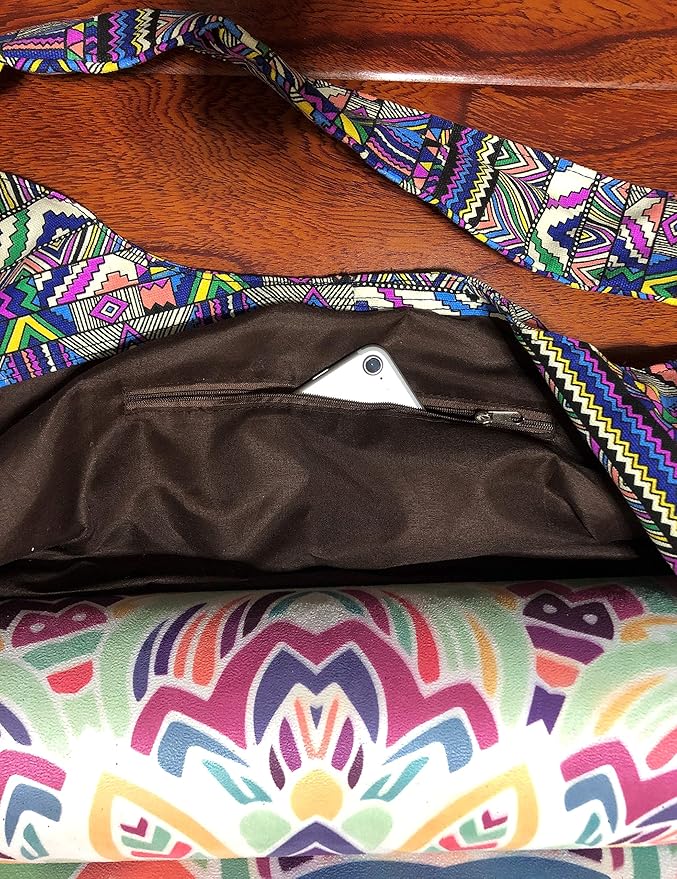 Aozora Yoga Mat Bag Large Yoga Mat Tote Sling Carrier with Pockets Fits Mats with Multi-Functional Storage Pockets Light and Durable
