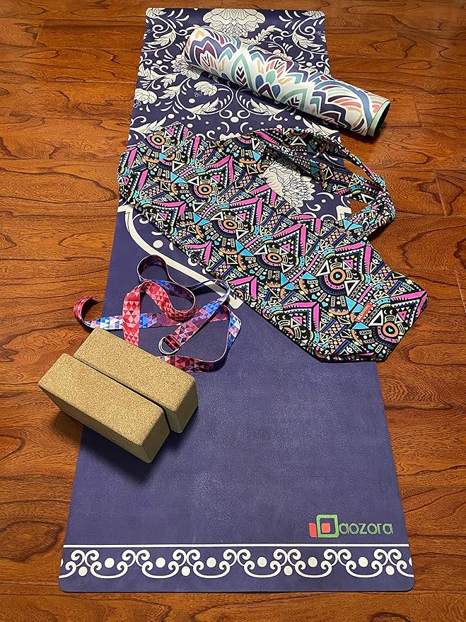 Aozora Yoga Mat Bag Large Yoga Mat Tote Sling Carrier with Pockets Fits Mats with Multi-Functional Storage Pockets Light and Durable