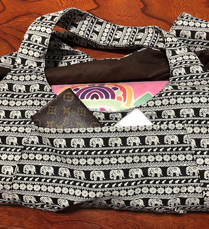Aozora Yoga Mat Bag Large Yoga Mat Tote Sling Carrier with Pockets Fits Mats with Multi-Functional Storage Pockets Light and Durable